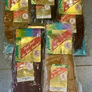Ebonne Ensemble  Gold Edition 100 % Human Hair 8” - 12” Lot Of 5